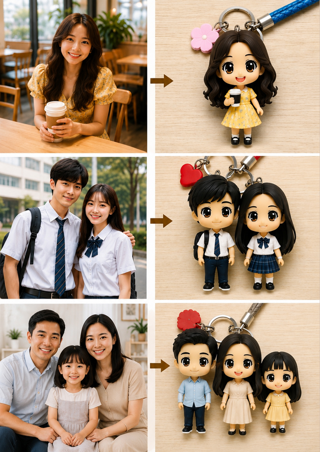 Mini Figurine Keychain